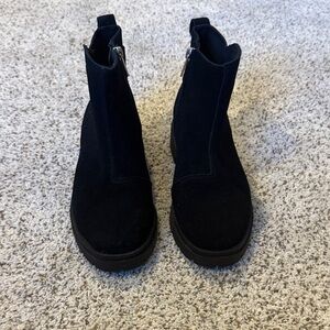 Toms Black Suede Ankle Boots
